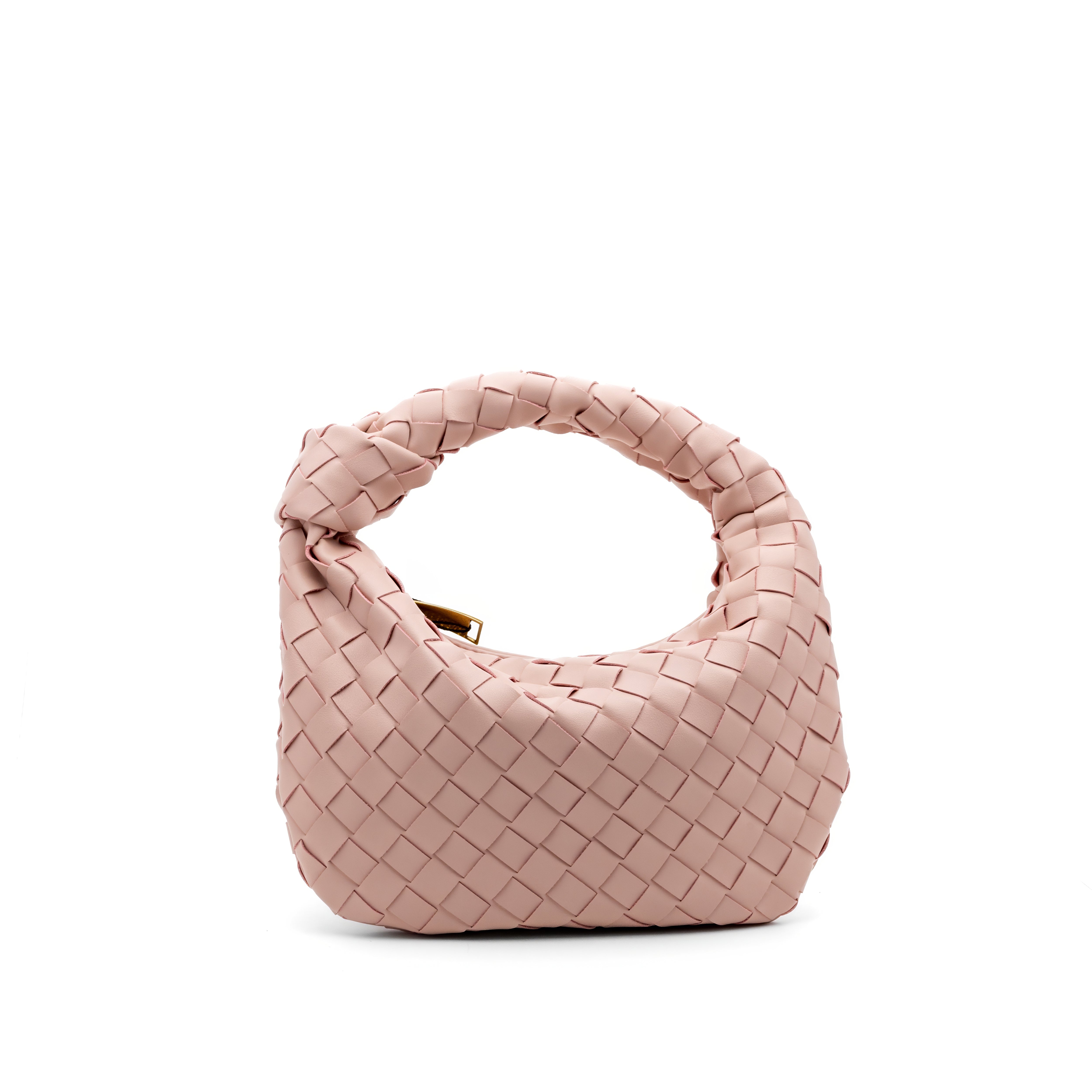 Woven Knot Handle Bag - Pink – ENLACE FASHION