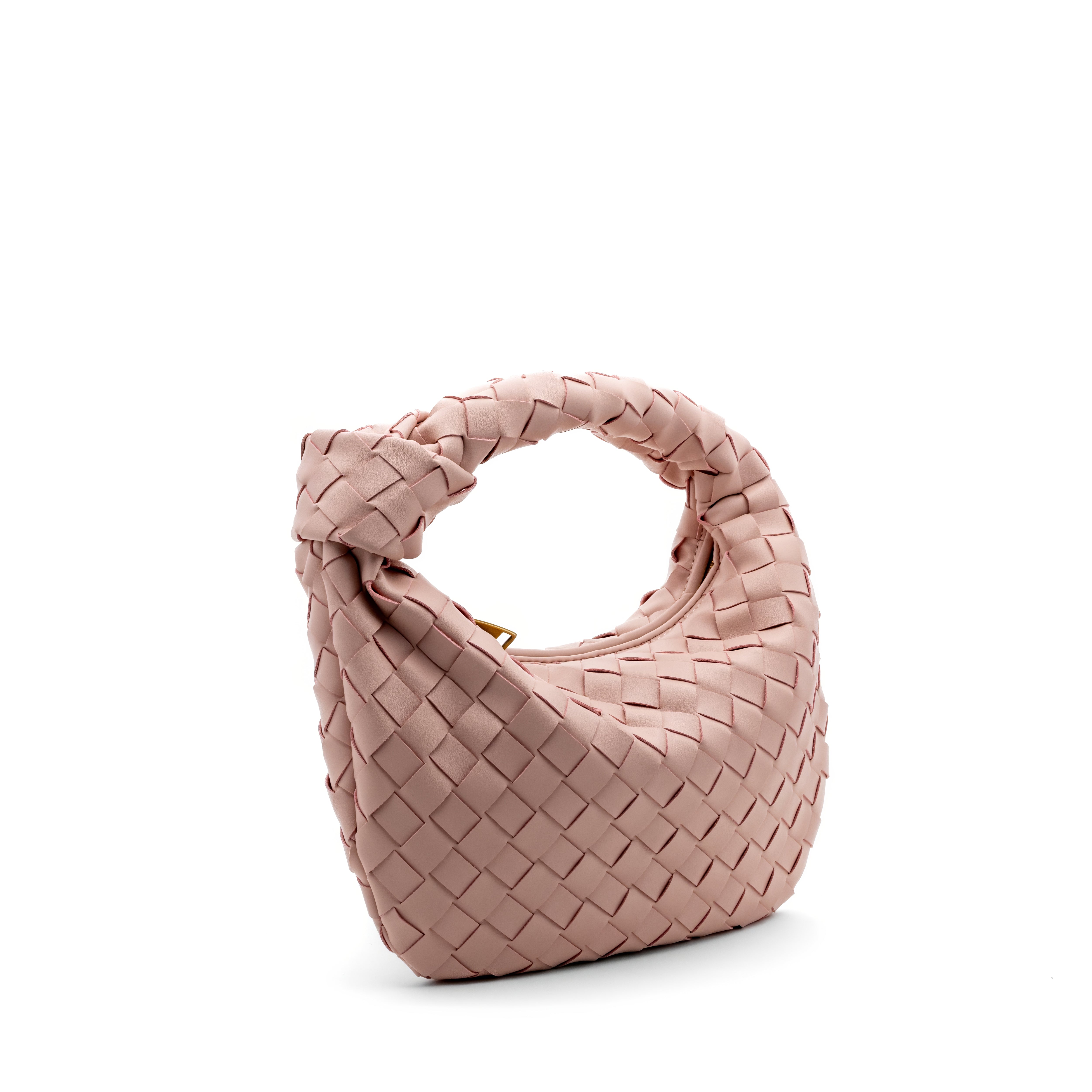 Woven Knot Handle Bag - Pink – ENLACE FASHION